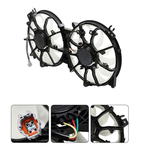 Dual Radiator Cooling Fan Replacement for Altima 2007-2018 Replacement for Maxima 2016-2021 Replacement for 21481JA000 NI3115134
