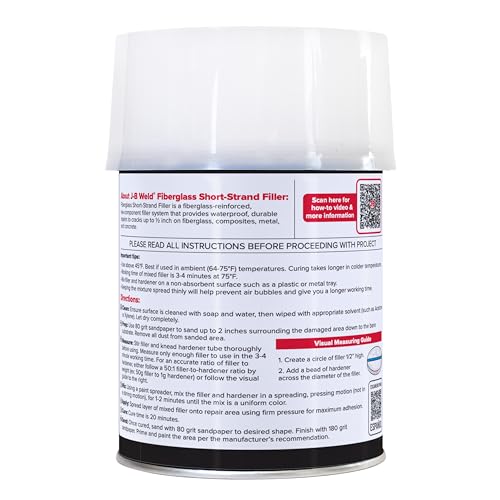 J-B Weld Quart - Fiberglass Short-Strained Filler