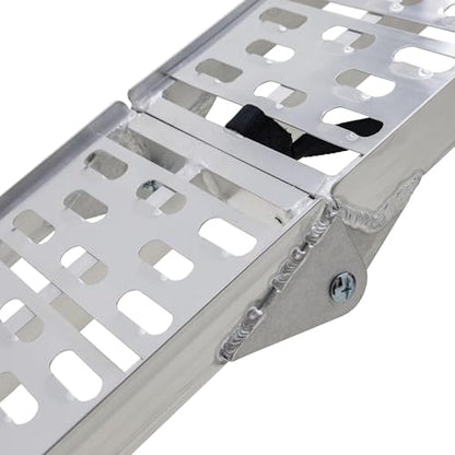 Black Widow Aluminum Single-Runner Plate Motorcycle Ramp, 750 lb, 7 Ft 5 in - size: Single.