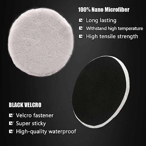 Buffing Polishing Pads, ZFE 7Pcs 6"(150mm) Waffle Foam Buffing Pads Polishing Pads Wool Pad Kit for 6Inch Backing Plate RO/DA/GA Car Polisher Boat Compounding, Polishing and Waxing - color: 7Pcs 6Inch Waffle Polishing Pad, size: 6 Inch (150mm)