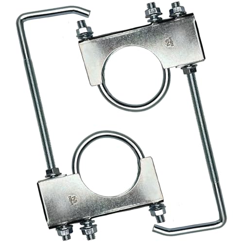 2.5" Exhaust Clamp With Hanger One-Piece Muffler Hanger, Pack of 2 - size: 2.5"-2 PACK（One-Piece)