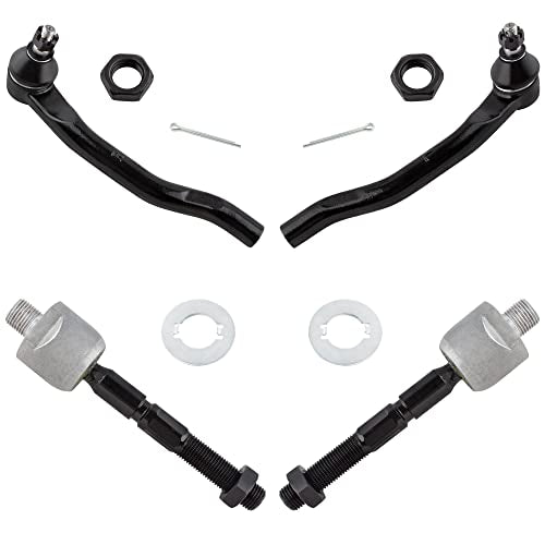 EV415 ES3490 ES3491 Front Inner & Outer Tie Rod Ends Left & Right for Acura CL 2001-2003 TL 1999-2003 Honda Accord 1998-2002, Pack of 4