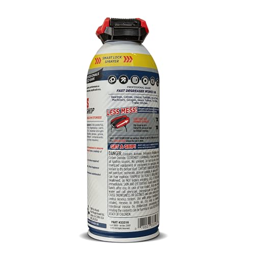LPS Shop Fast Degreaser, Removes Grease, Oil & Grime, Fast-Acting Solvent for Degreasing Parts and Equipments, Evaporates Quickly, No Rinse Necessary
