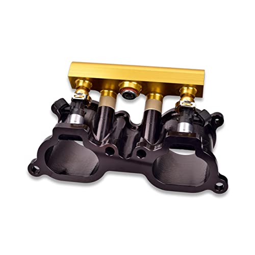IAG V3 Top Feed Fuel Rails for Subaru WRX 2002-14, STI 07-21, Gold - color: Gold