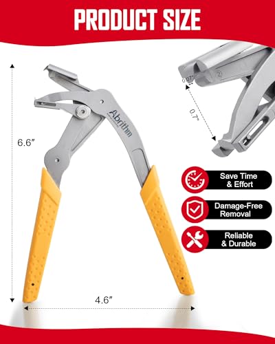 Car Clip Pliers, Panel Clip Removal Tool for Plastic Fasteners, Orange - color: Orange