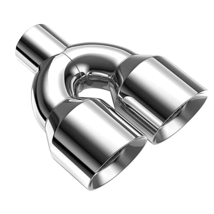 3" Dual Exhaust Tip,3inch Inlet 4inch outlet 9.5" Long Tail Pipe - size: 3TO4
