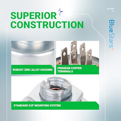 BlueStars 103-0206 Ignition Switch 3 Positions 6 Terminals - for Exmark - size: 103-0206 - 6 Terminals