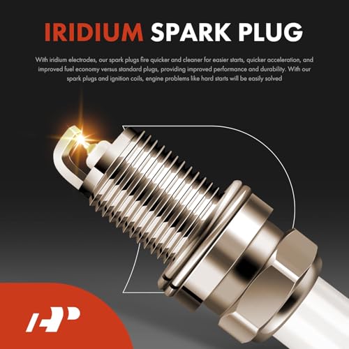 A-Premium Ignition Coil Pack and Iridium Spark Plugs - color: Yellow