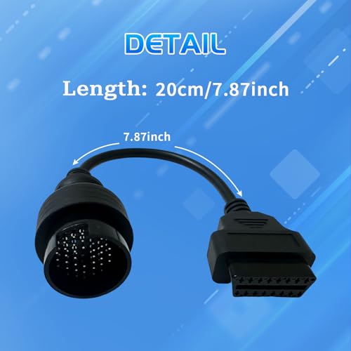 OBD2 to OBD1 Cable for MB Benz 38 Pin OBD2 Adapter Diagnostic Connector - style: Fit for Benz-38pin