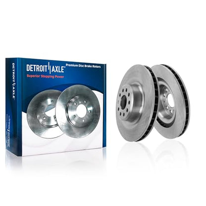 Detroit Axle - Brake Rotors for 2016-2021 Tesla Model S Model X - size: 4R53838/KIT
