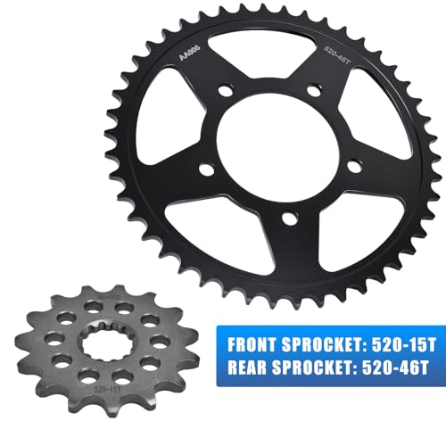 Chain and Sprocket Kit 15T 46T for Suzuki SV650 16-24 SV650 X/XA 18-24