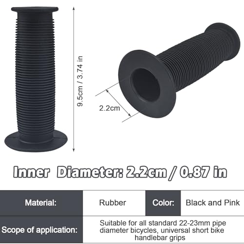 2 Pair Mini Kids Bike Handlebar Grips Non-Slip Soft Rubber Bicycle Grips