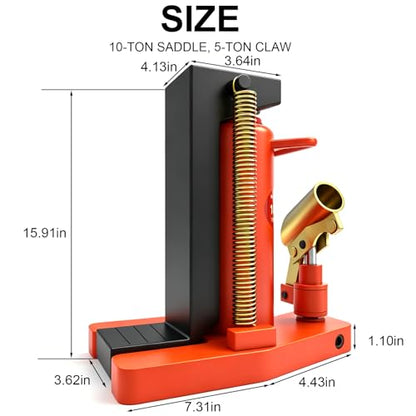 YATOINTO Toe Jack 5 Ton/10 Ton, Hydraulic Jack, Floor Jack Seal Kit for Construction Landscaping Farm Projects