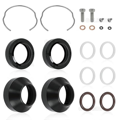 35mm Front Fork Leg Seals & Boots Rebuild Kit for Harley Sportster 1000 XLH Roadster XLS 1200 Super Glide Fat Bob 1975-1983