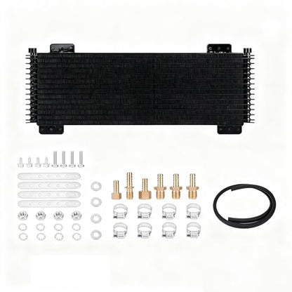 40k Transmission Oil Cooler Kit #LPD47391 (black) - color: black