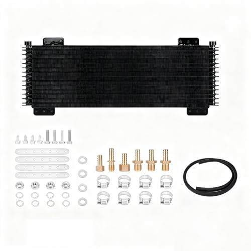 40k Transmission Oil Cooler Kit #LPD47391 (black) - color: black