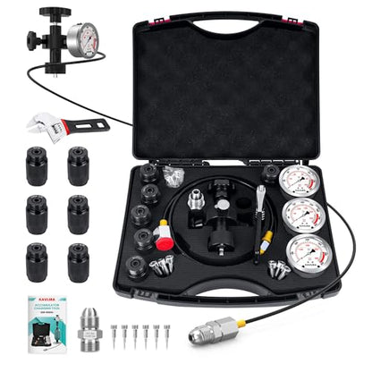 Hydraulic Pressure Test Kit for Nitrogen Accumulator Charging - size: 6000 PSI