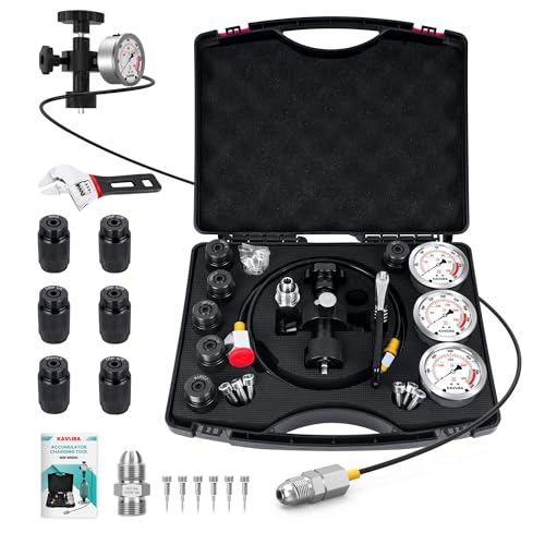 Hydraulic Pressure Test Kit for Nitrogen Accumulator Charging - size: 6000 PSI