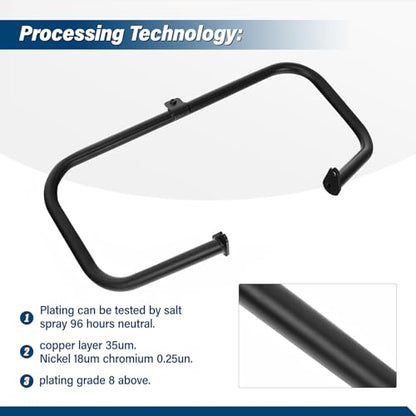 TCT-MOTORPARTS Engine Crash Bar Fit for Harley Davidson Touring 1997-2008 - color: Black Engine Crash Bar