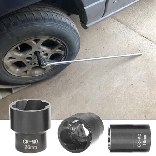 DPTOOL Lug Nut Extractor Set, Bolt Nut Extractor, Wheel Lock Removal Kit - size: 22PC