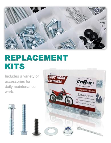 250 PCS Dirt Bike Body Bolt Kit Fit for CRF250F CRF150F CRF125F