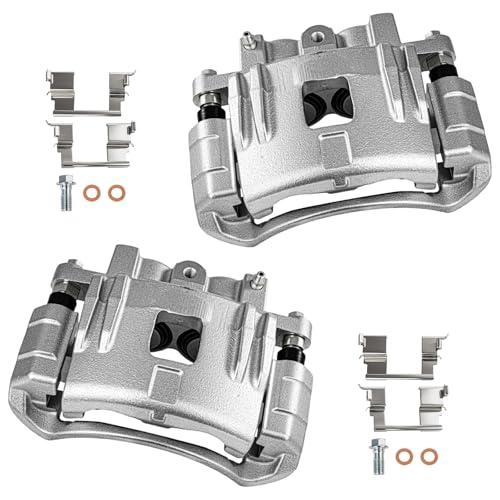 cciyu Front Left & Right Disc Brake Calipers w/Bracket 18B4939 18B4938 - size: Front[18B4939+18B4938]
