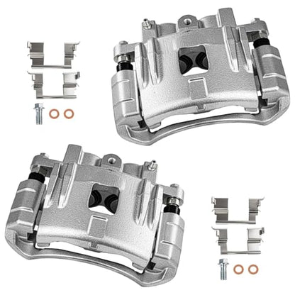 cciyu Front Left & Right Disc Brake Calipers w/Bracket 18B4939 18B4938 - size: Front[18B4939+18B4938]