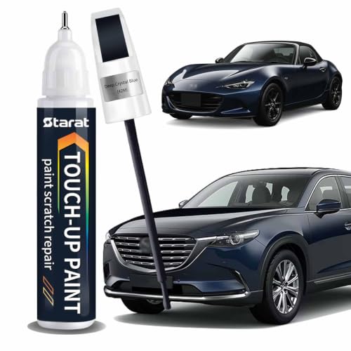 Deep Crystal Blue(42M) Touch Up Paint Pen for Mazda Scratch Repair - color: Deep Crystal Blue (42M)