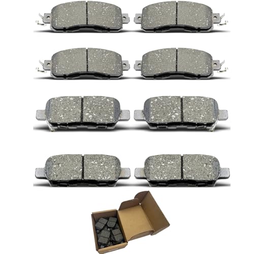 Brake Pads Sets Fit For Nissan Altima 2013 2014 2015 2016 2017 2018 2019 2020 2021 2022 2023 D1650 D905 8Pcs Front Rear Ceramic Brake Pads CCTECHMASS