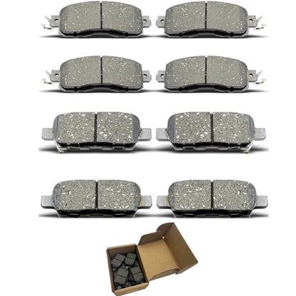 Brake Pads Sets Fit For Nissan Altima 2013 2014 2015 2016 2017 2018 2019 2020 2021 2022 2023 D1650 D905 8Pcs Front Rear Ceramic Brake Pads CCTECHMASS