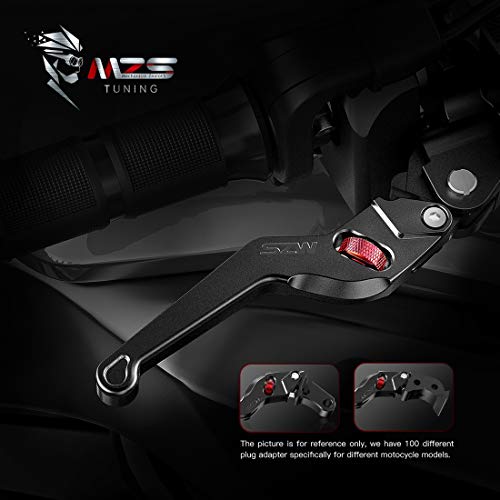 MZS Black Brake Clutch Short Levers for Z500 EX 500 ELIMINATOR 2024-2026 - color: Black, size: Z500/EX500/Eliminator