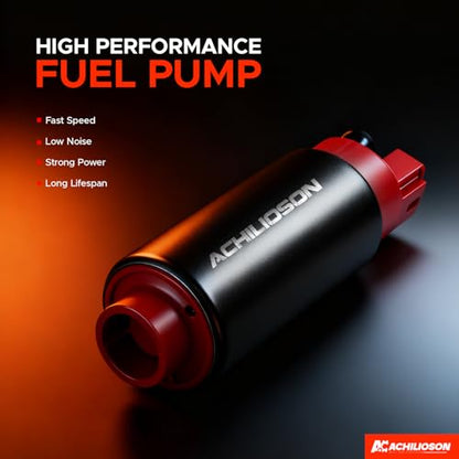340LPH High Flow In-Tank Electric Fuel Pump Kit, 39mm Performance Fuel Pump for GSS340-Style Center-Inlet Applications, EFI Fuel System Upgrade - size: GSS340 Models