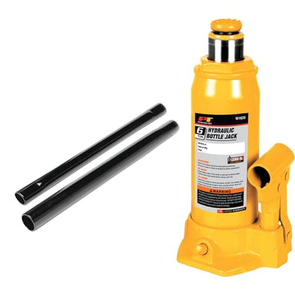 Performance Tool W1625 6 Ton Heavy Duty Hydraulic Bottle Jack - size: 6-Ton - Standard
