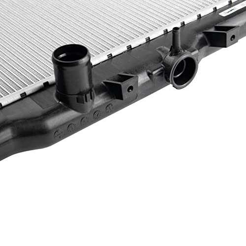 TRQ Radiator Assembly Aluminum Core 1 Row with Transmission Oil Cooler - style: RDA80232