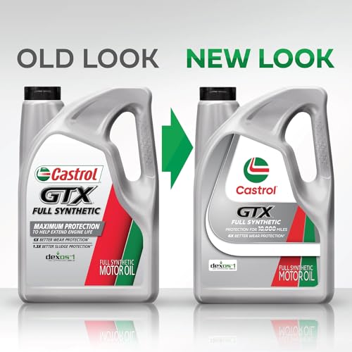 Castrol GTX Full Synthetic 0W-20 Motor Oil, 5 Quarts - size: 5 Quarts