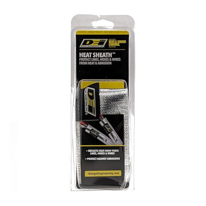 Design Engineering Heat Sheath Aluminized Sleeving – 1-1/2" I.D. x 3 ft - size: 1-1/2" I.D.