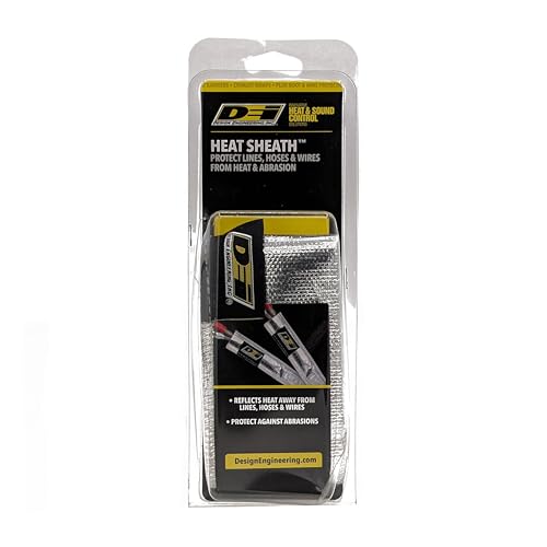 Design Engineering Heat Sheath Aluminized Sleeving – 1-1/2" I.D. x 3 ft - size: 1-1/2" I.D.
