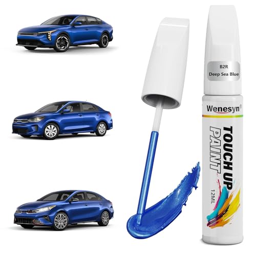 B2R Deep Sea Blue Touch Up Paint Compatible with Kia Cars - color: B2R Deep Sea Blue