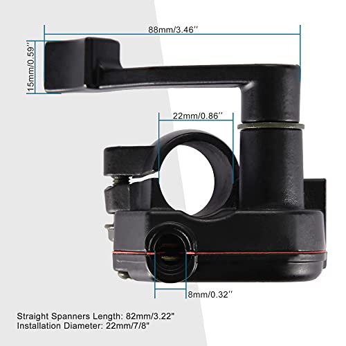 GOOFIT Universal 7/8" 22mm Throttle Lever Thumb Control Handle Assembly Replacement for 50cc 70cc 90cc 110cc 125cc 250cc ATV Quad Go Kart TaoTao Pit Bike