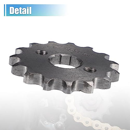 X AUTOHAUX 1Set 428 Style 15 Teeth 20mm ID Motorcycle Front Engine Sprocket