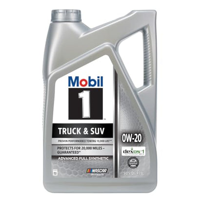 Mobil 1 Truck & SUV Full Synthetic Motor Oil 0W-20, 5 Quart - size: 5 Quart (Pack of 1)