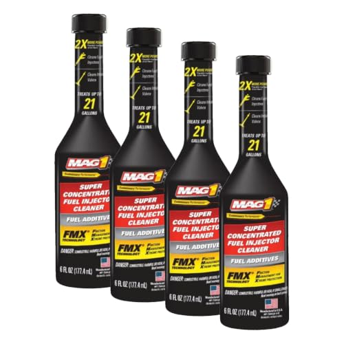 Mag 1 Fuel Injector Cleaner, 6 Ounces (Pack of 4) - size: 1 Count (Pack of 4)