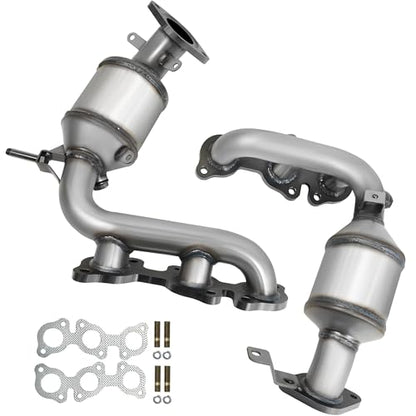JT Catalytic Converter Compatible with Toyota Sienna/Rx330 2004-2006, Highlander 2004-2007 3.3L 2pcs AWD ONLY (EPA Compliant) - size: for 2004-2006 Sienna 3.3L AWD SET