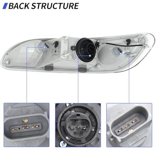 Headlight Assembly Pair Fits for 2005-2016 Peterbilt 325 330 386 387 - color: Left Driver Side