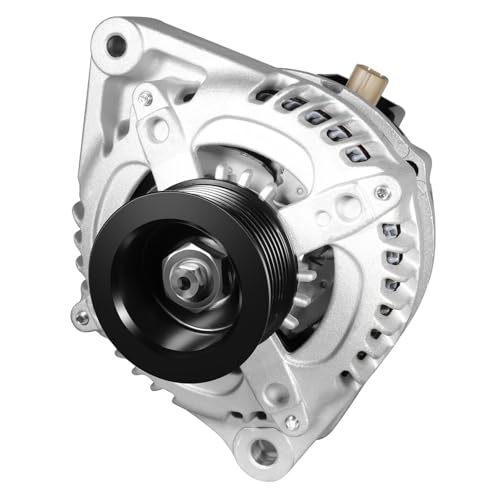 11390N New Alternator Replacement for 2.4L Honda Accord 2008-2012, Acura TSX 2009 2010 2011 2012 2013 2014, 130A, 12V, 7-Groove Pulley, 11390, 1042105890, 12870 - size: 11390N
