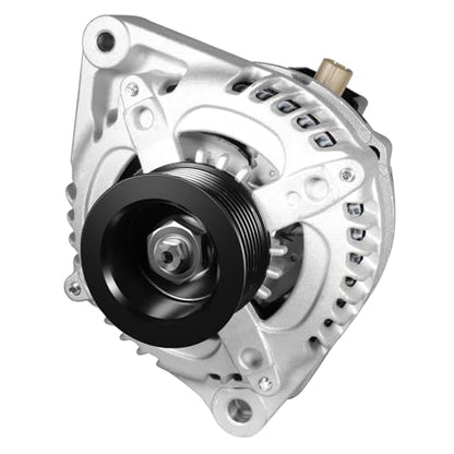 11390N New Alternator Replacement for 2.4L Honda Accord 2008-2012, Acura TSX 2009 2010 2011 2012 2013 2014, 130A, 12V, 7-Groove Pulley, 11390, 1042105890, 12870 - size: 11390N