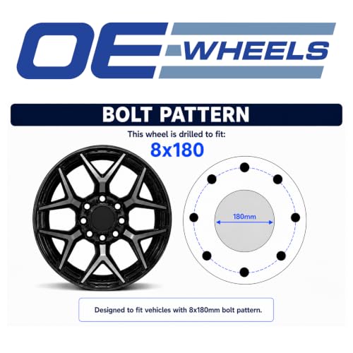 OE Wheels CV91B 20x8.5 Polished 5503 8x180 Rim - color: Polished