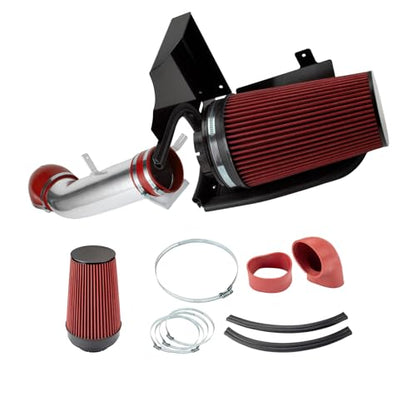 PHILTOP Cold Air Intake Kit for 2000-2006 Chevrolet Tahoe 4.8/5.3L - color: Red, size: 2004-2006 Chevrolet Silverado 1500