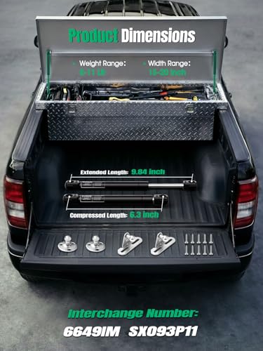 HUOPO 10 inch 10lb/45N Gas Struts with Mounting Brackets, Tool Box Shocks - style: 10" 10lb