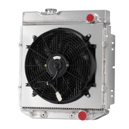 3 Row Radiator & Fan Shroud For Ford Mustang 64-66 Falcon 1960-65 - size: 3 Row Radiator+Shroud Fan